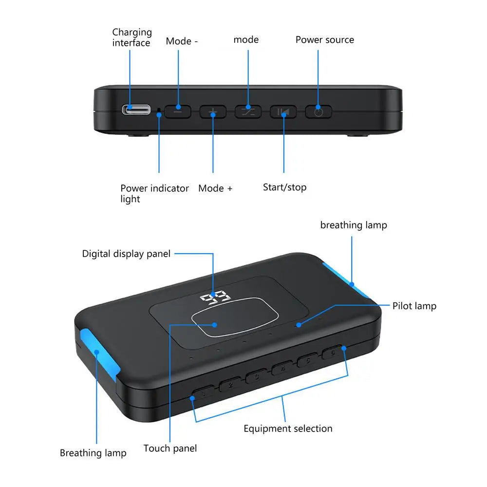 Smart Phone Wireless Auto Screen Clicker BT-Compatible 199 Gear Adjust Clicking Simulator Mute For Live Stream Play Game