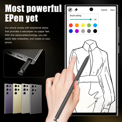2025 HOT S26 Ultra 7.3HD Global Edition Original Smart Dual Card 7800mAh Battery Facial The phone case is used for