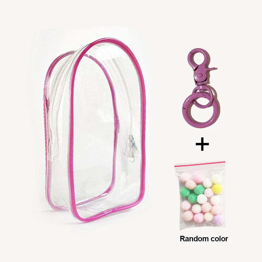 Ropa Labubu Transparent Protector Case Display Bag For 15/17cm Labubu V2 Storage Bag Doll Outfit Accessories【Only Case】