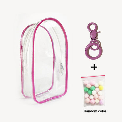 Ropa Labubu Transparent Protector Case Display Bag For 15/17cm Labubu V2 Storage Bag Doll Outfit Accessories【Only Case】