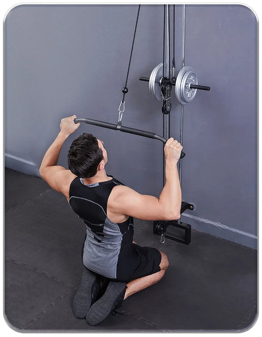 Fitness equipment with lower handle, straight pull rod, long pull rod, high pull rod, weight-bearing trainer handle accessories