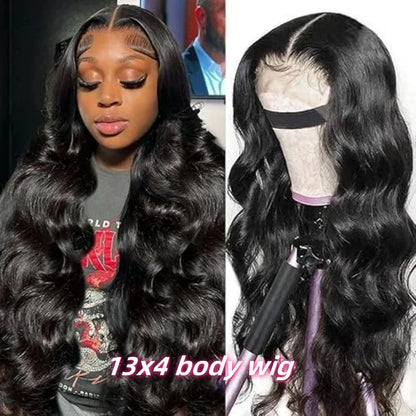 Body Wave Human Hair Wigs 13X6 Hd Lace Frontal Wig 250 Density 40 Inch Lace Front Human Hair Wigs Brazilian Wigs For Black Women
