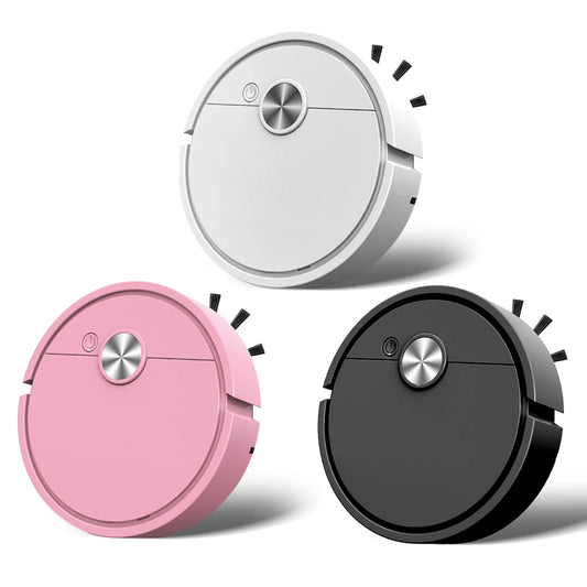 3 in 1 Robot Vacuum Rechargeable Sweeping Machine Strong Suction Compact Cleaning Machine for Pet Hair Stubborn Dirt