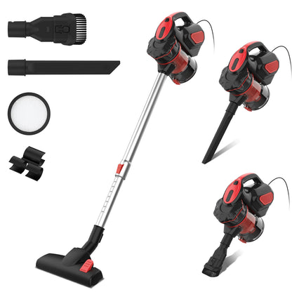 INSE I5 Corded Vacuum Cleaner with 600W Motor 18Kpa Powerful Stick Handheld Vaccum Cleaner for Home Pet Hair Hard Floor Cleaning