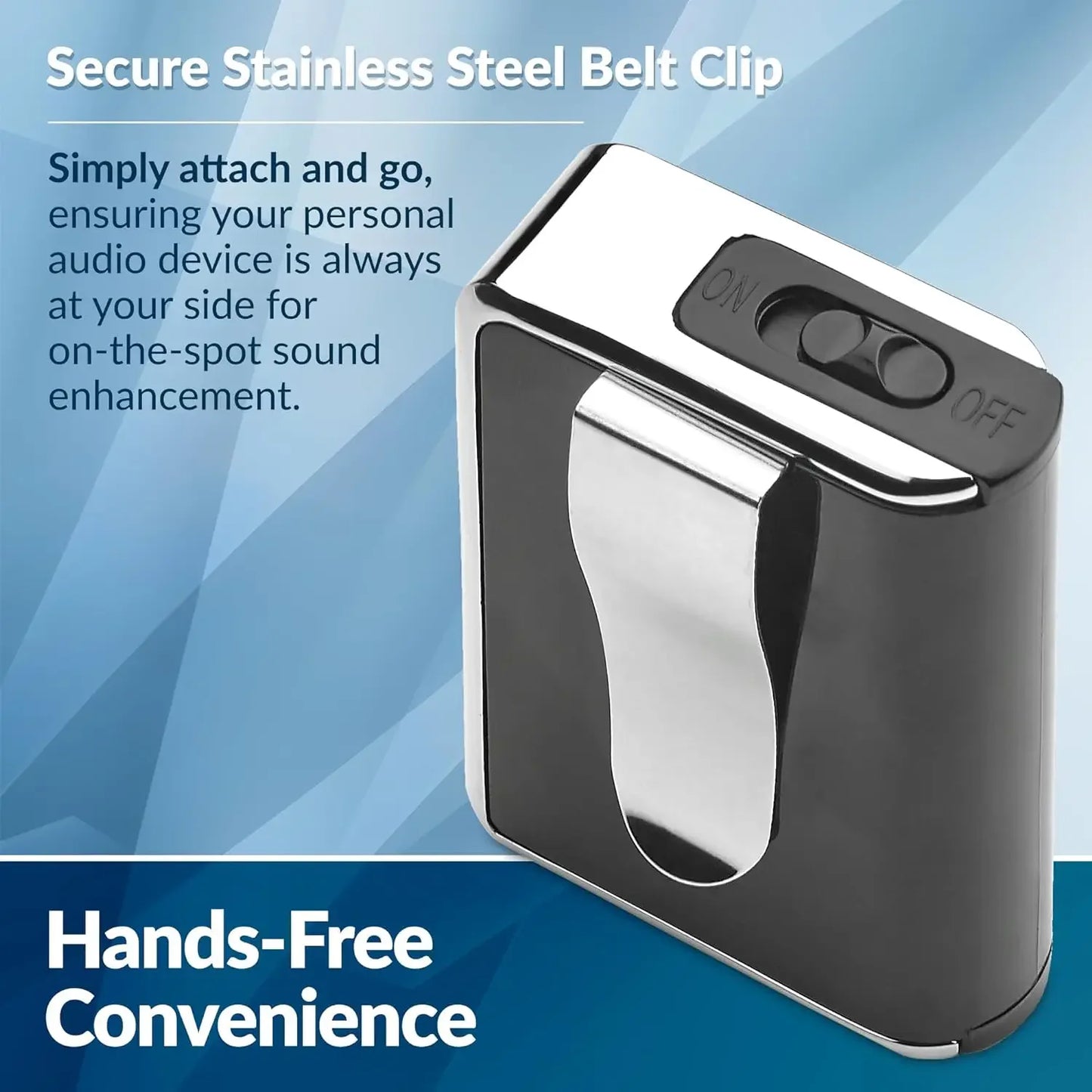 Pocket Hearing Aids - Speech Enhancer Devices and Personal Audio Amplifiers with 50dB Sound Gain and Ranges up to 100 Feet