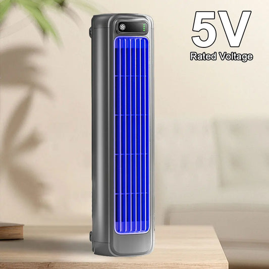 2000/1200mAh Portable Fan Electric Fan Air Conditioner Fan Quiet Wall Mount Desk Fan Tower Fan 3 Speed Rechargeable for Home