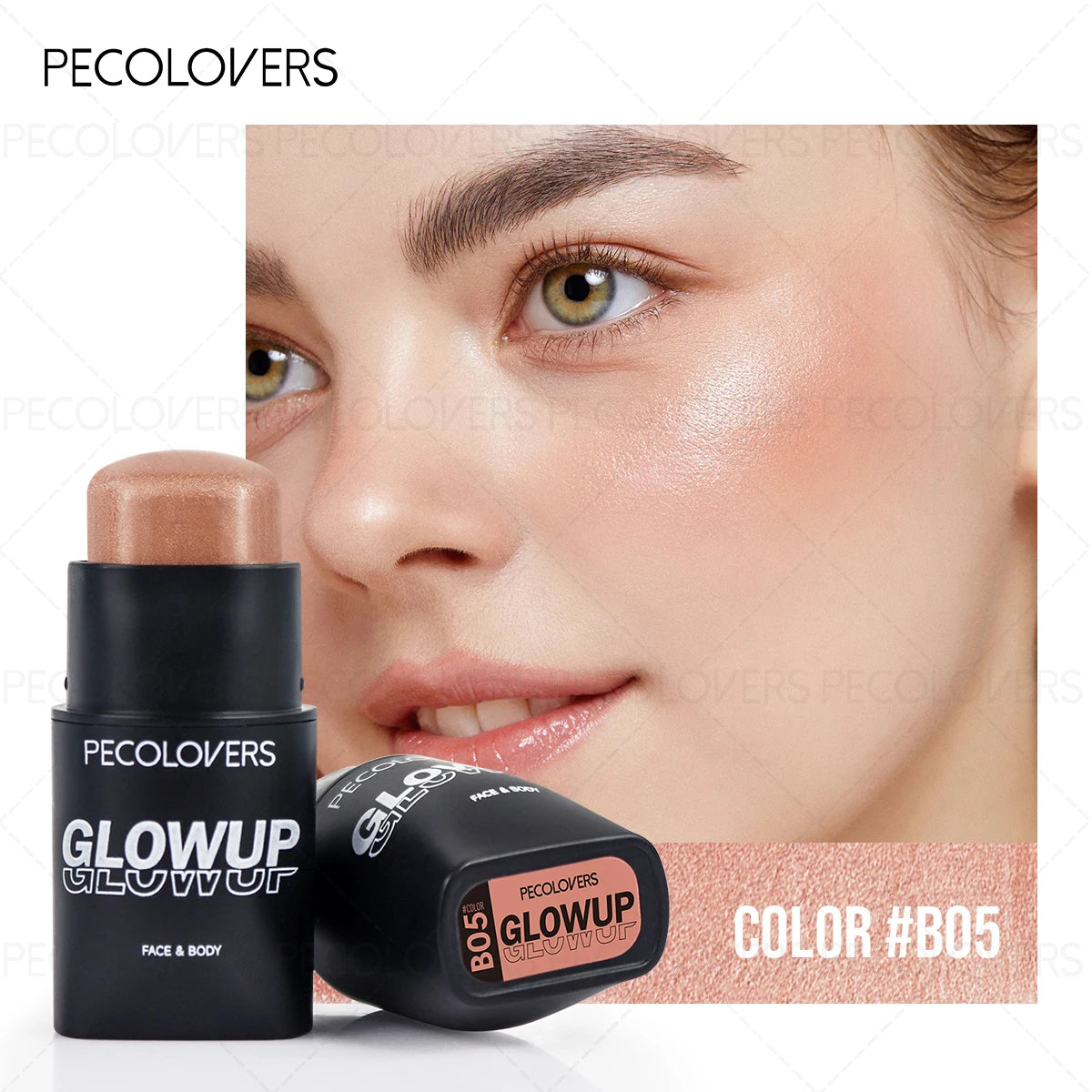 1PC Matte, Brightening, Natural Nude Makeup, High Pigment, Multi-functional Blush Stick, A Must-have Makeup Tool for Everyday