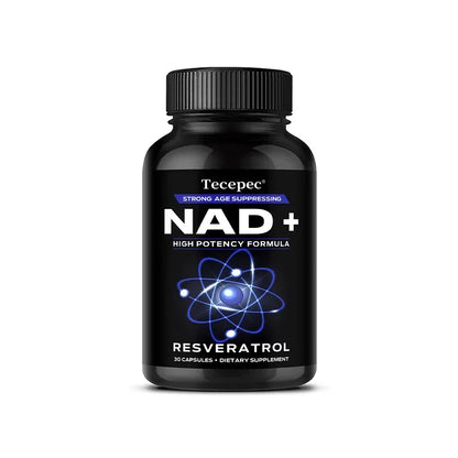 NAD+ Supplements with Resveratrol,Anti-aging and Cellular Health, Strengthens Immune System