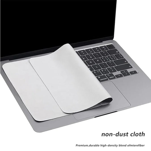 Microfiber Dustproof Cleaning Cloth Notebook Keyboard Cover Laptop Screen Cleaner Kit for MacBook Pro 13/15/16 Inch