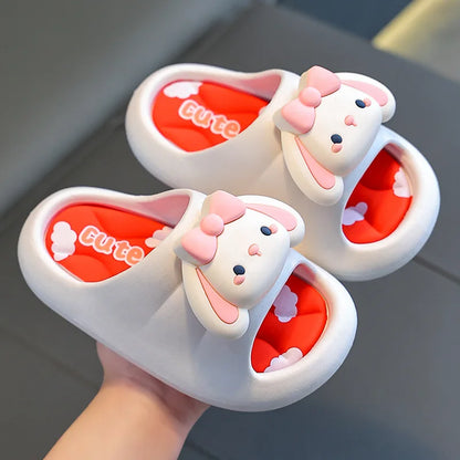 Summer Children Slippers Cartoon Indoor Anti Slip Boys Bathroom Slippers 2-10 Years Old Cute Soft Soled Girls Slippers