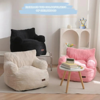 Bean Bag Chair Stuffed Toddler Bean Bag Sofa with Filler Bean Bag Chair for Boys and Girls Lazy Sofa with Pocket Floor Chair fo