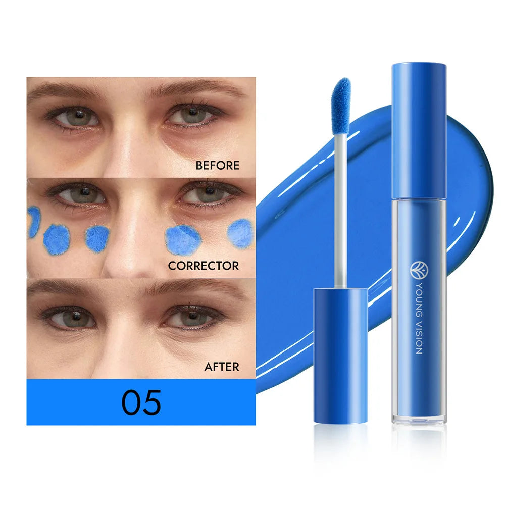 Yellow Orange Liquid Concealer Foundation Primer Base Facial Repair Dark Circles Corrector Skin Tone Purple Brighten Concealer