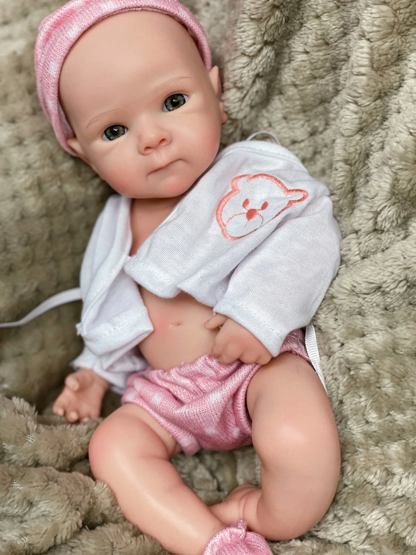 13Inch Cute Girl Bettie Reborn Dolls Open Mouth Whole Body Soft Solid Silicone Painted Reborn Baby Doll Toys Corpo De Silicone