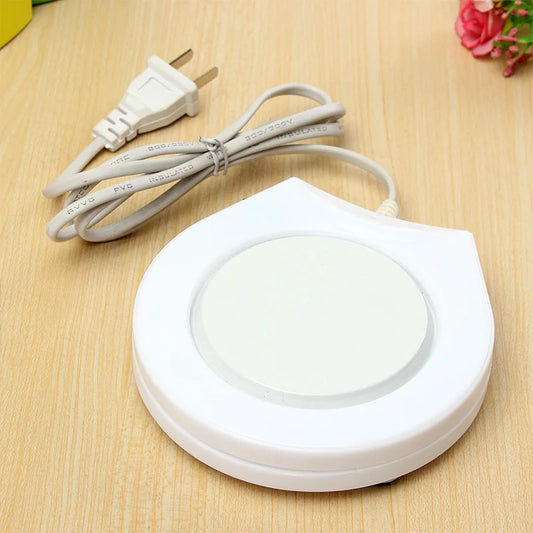 Protable Electronic Coffee Milk Tea Cup Heater Mug Insulation Cup Heater Warmer Pad Office Electric Cup Heater US Plug