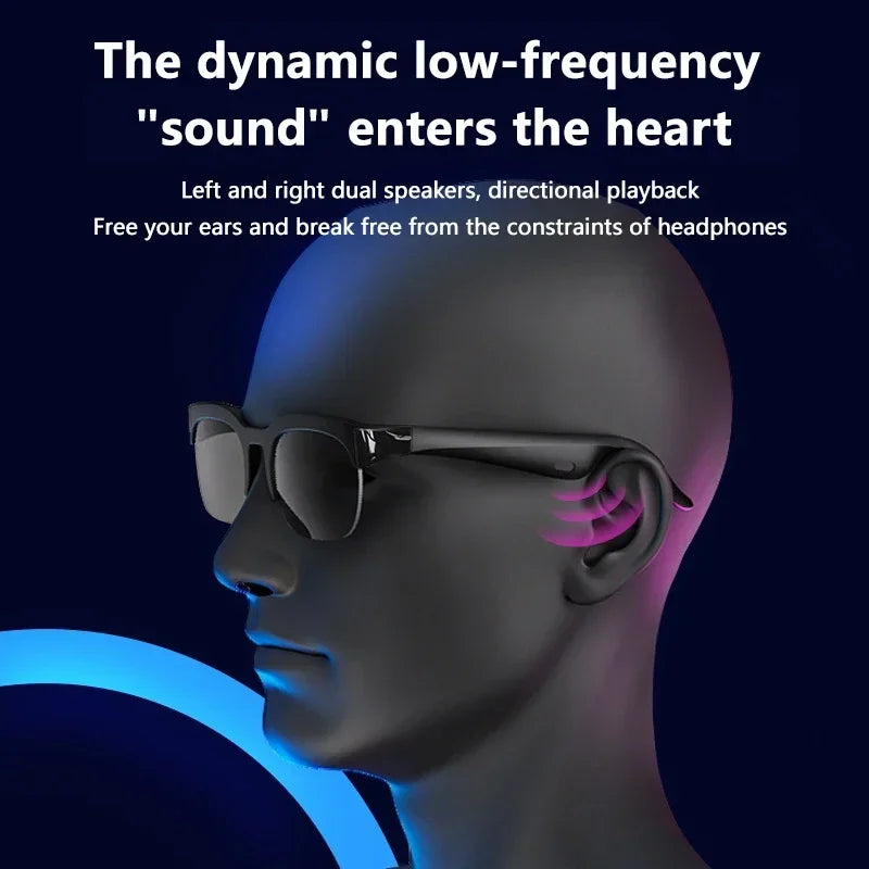 XG89 Smart Sunglasses Bluetooth Enabled UV Protection Voice Control Real-Time Translation Wireless Bluetooth Translation Eyewear