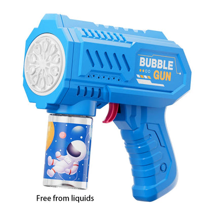 2025 Unicorn Electric Bubble Gun Kids Toy Bubbles Machine Automatic Soap Blower with Light Outdoor Party Games Children Gift Toy