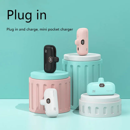 OnePlus 30000mAh Mini Portable Power Bank Capsule Mobile Power Supply Emergency External Battery Fast Charger Type-c For iPhone