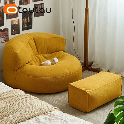 OTAUTAU Filled Bean Bag with Filler Waterproof Beanbag Pouf Chair Garden Beach Pool Puff Ottoman Salon Sofa Seat SF133