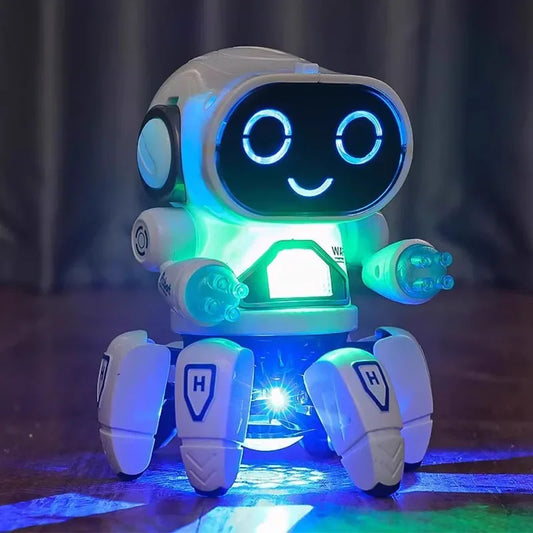 Kids Glow Music Educational Toy Electric Pet Cute LED Light Musical Dancing Robot Baby Learn To Climb Toy Children Birthday Gift