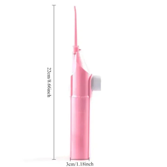 Household High Pressure Oral Irrigator Portable Teeth Clean Water Dental Floss Manual High Pressure Water Toothpick