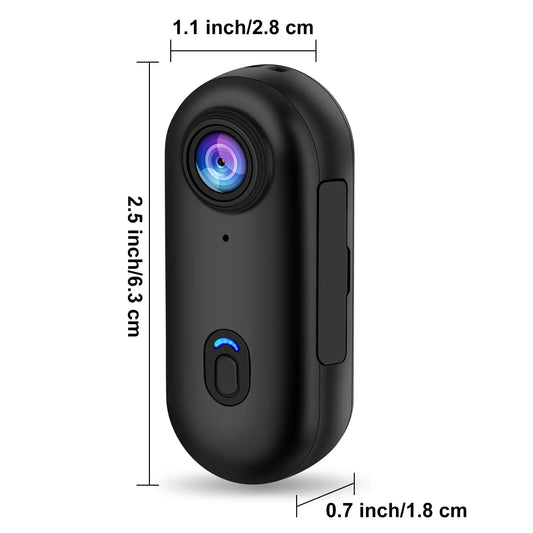 4K Mini HD WiFi 2.4G Action Camera Waterproof Magnetic Clip Click Chest Body Motorcycle POV Wearable Thumb Video Vlog Cameras - Merit Sell