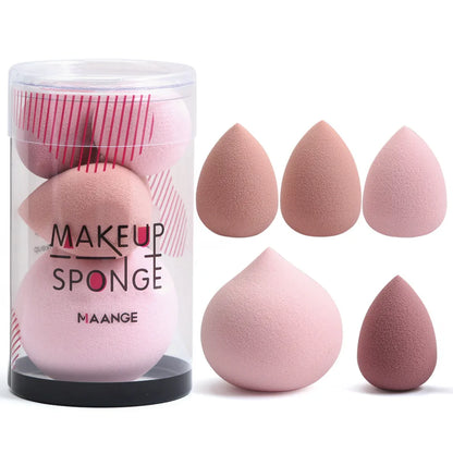 Mini Cosmetic Egg 5 PCs Wet and Dry Dual Use Foam Large Powder Puff Makeup Tools Makeup Blender