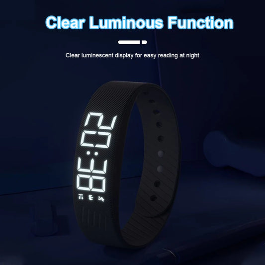 Smart Bracelet LED Digital Waterproof Smart Clock Smartband With running pedometer Monitor Smart Band Vibration Alarm Reminder - Merit Sell