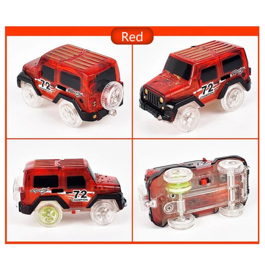 Rail & Electric Track Toy Car for Play Vehicle Luminous Car Toy Baby Favorite Gi