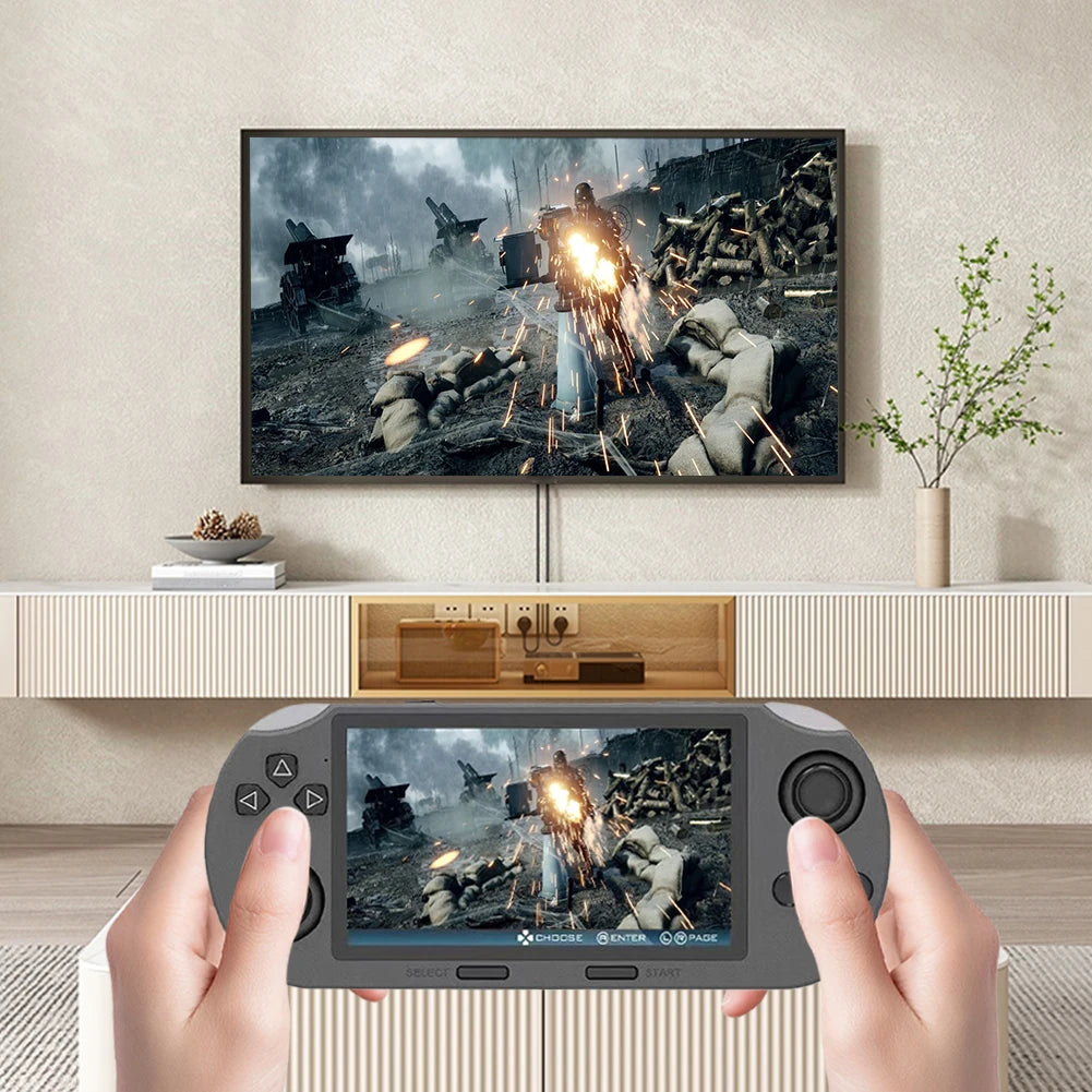 SF300 Handheld Game Console 4.5 Inch IPS Screen Retro Gaming Console USB Rechargeable Retro Handheld Video Game Console - Merit Sell