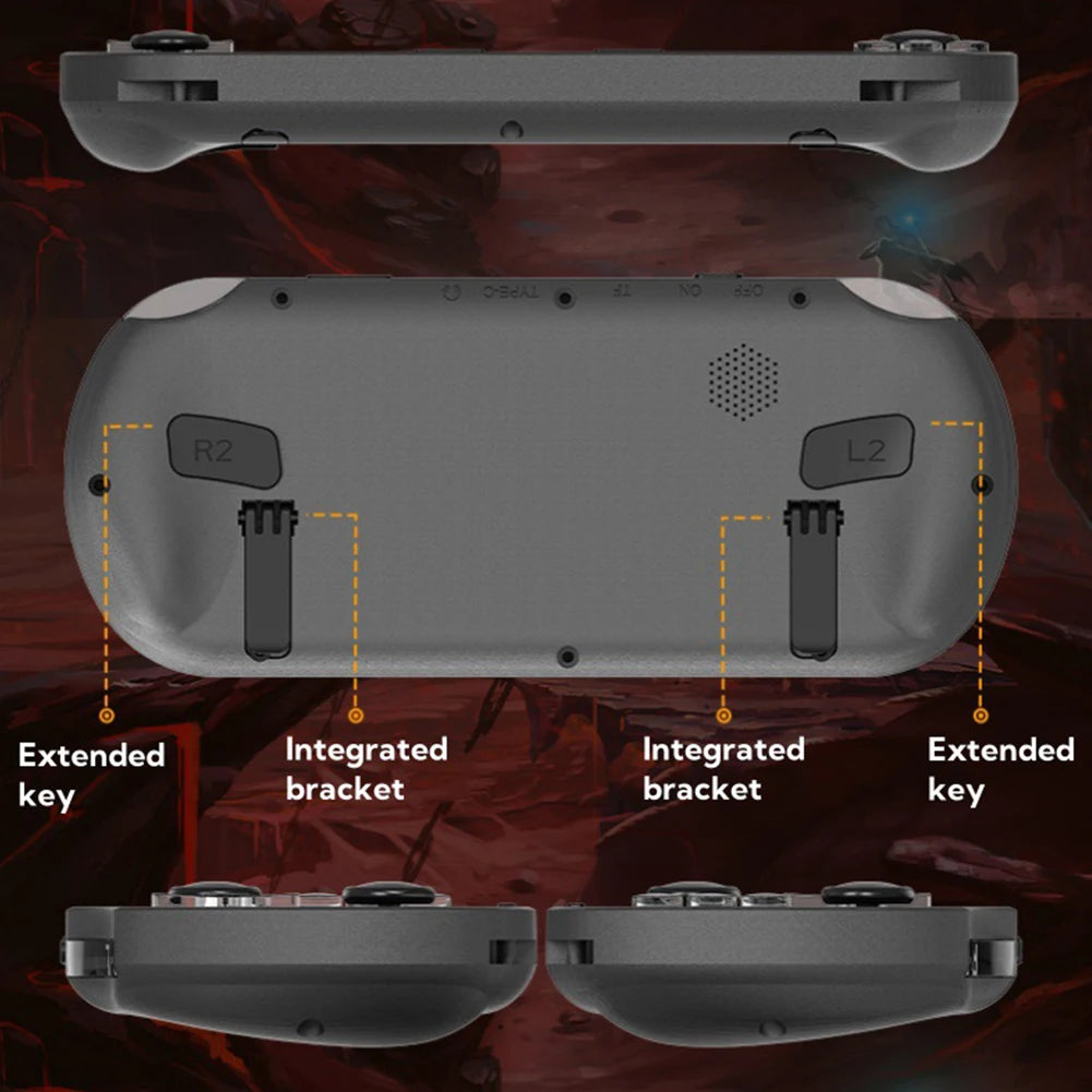 SF300 Handheld Game Console 4.5 Inch IPS Screen Retro Gaming Console USB Rechargeable Retro Handheld Video Game Console - Merit Sell