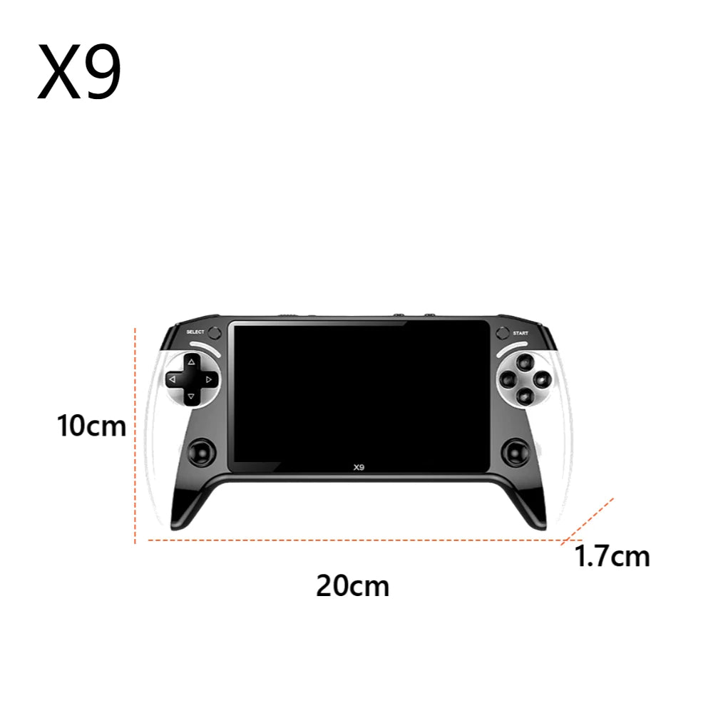 SF300 Handheld Game Console 4.5 Inch IPS Screen Retro Gaming Console USB Rechargeable Retro Handheld Video Game Console - Merit Sell