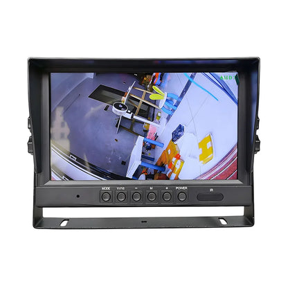 SMALUCK 9inch AHD IPS LCD HD Monitor Rear View Car Monitor Max Support 1080P AHD CVBS Car Camera 4PIN Video Input - Merit Sell