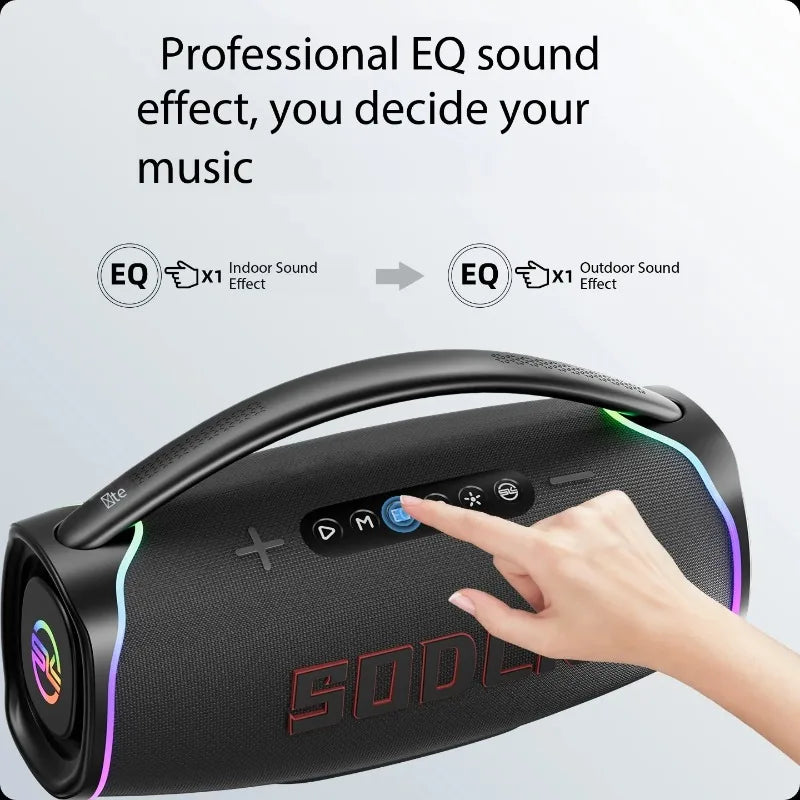 SODLK S1621 320W Portable Bluetooth Karaoke Speaker With 2 Wireless Microphones RGB Light For Outdoor Party Home KTV - Merit Sell