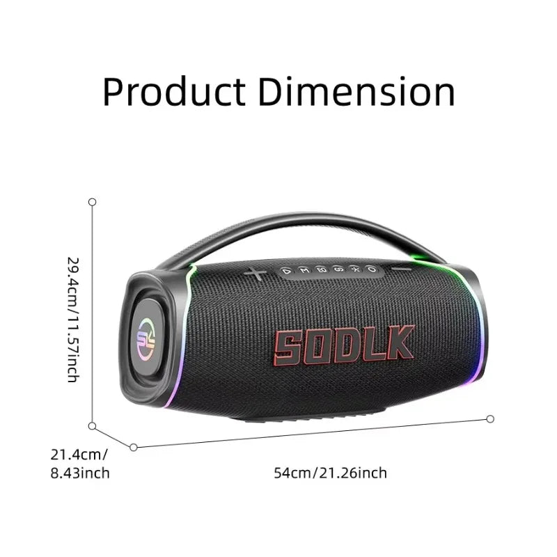 SODLK S1621 320W Portable Bluetooth Karaoke Speaker With 2 Wireless Microphones RGB Light For Outdoor Party Home KTV - Merit Sell