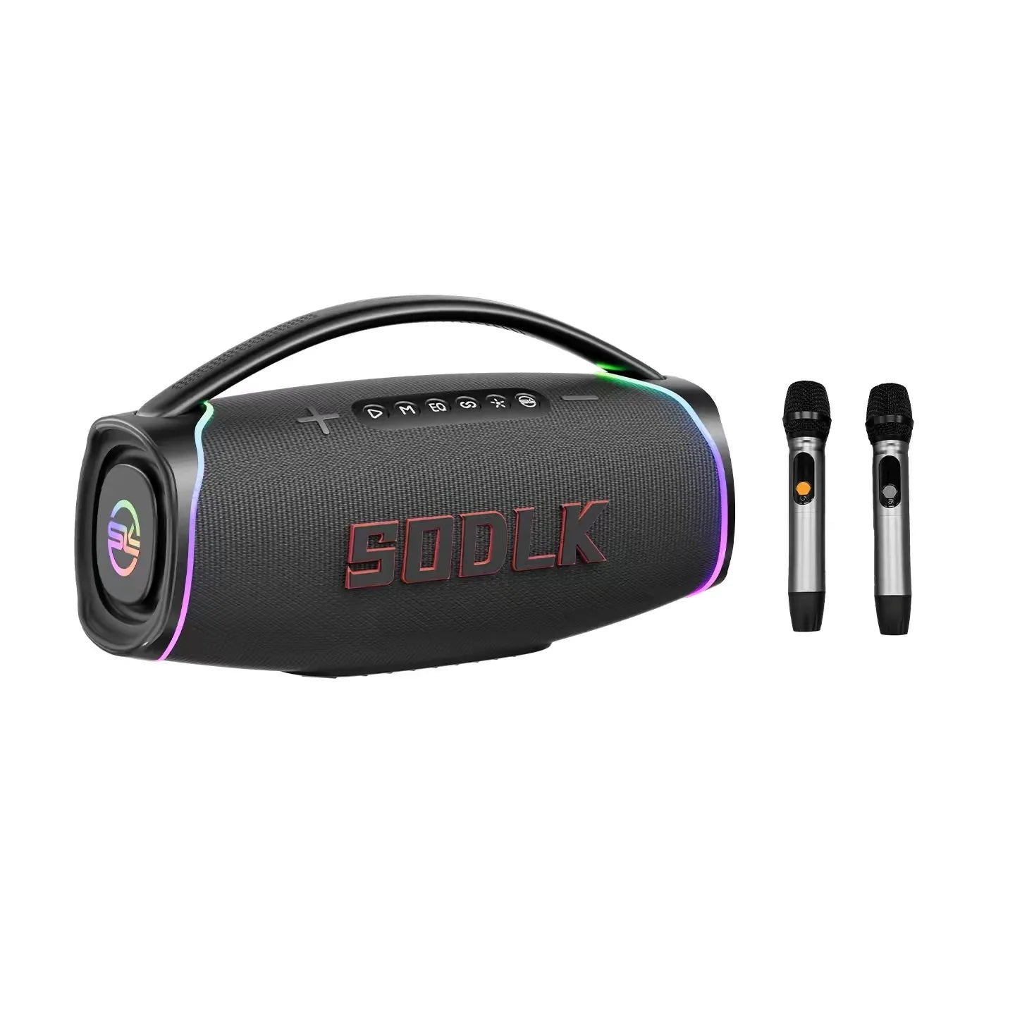 SODLK S1621 320W Portable Bluetooth Karaoke Speaker With 2 Wireless Microphones RGB Light For Outdoor Party Home KTV - Merit Sell