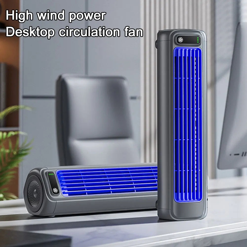 2000/1200mAh Portable Fan Electric Fan Air Conditioner Fan Quiet Wall Mount Desk Fan Tower Fan 3 Speed Rechargeable for Home