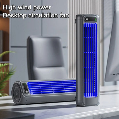 2000/1200mAh Portable Fan Electric Fan Air Conditioner Fan Quiet Wall Mount Desk Fan Tower Fan 3 Speed Rechargeable for Home