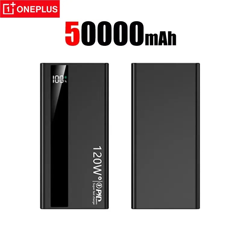 OnePlus 200000mA High Capacity Power Bank 120W Super Fast Charging Battery LED Digital Display Powerbank For Xiaomi Iphone