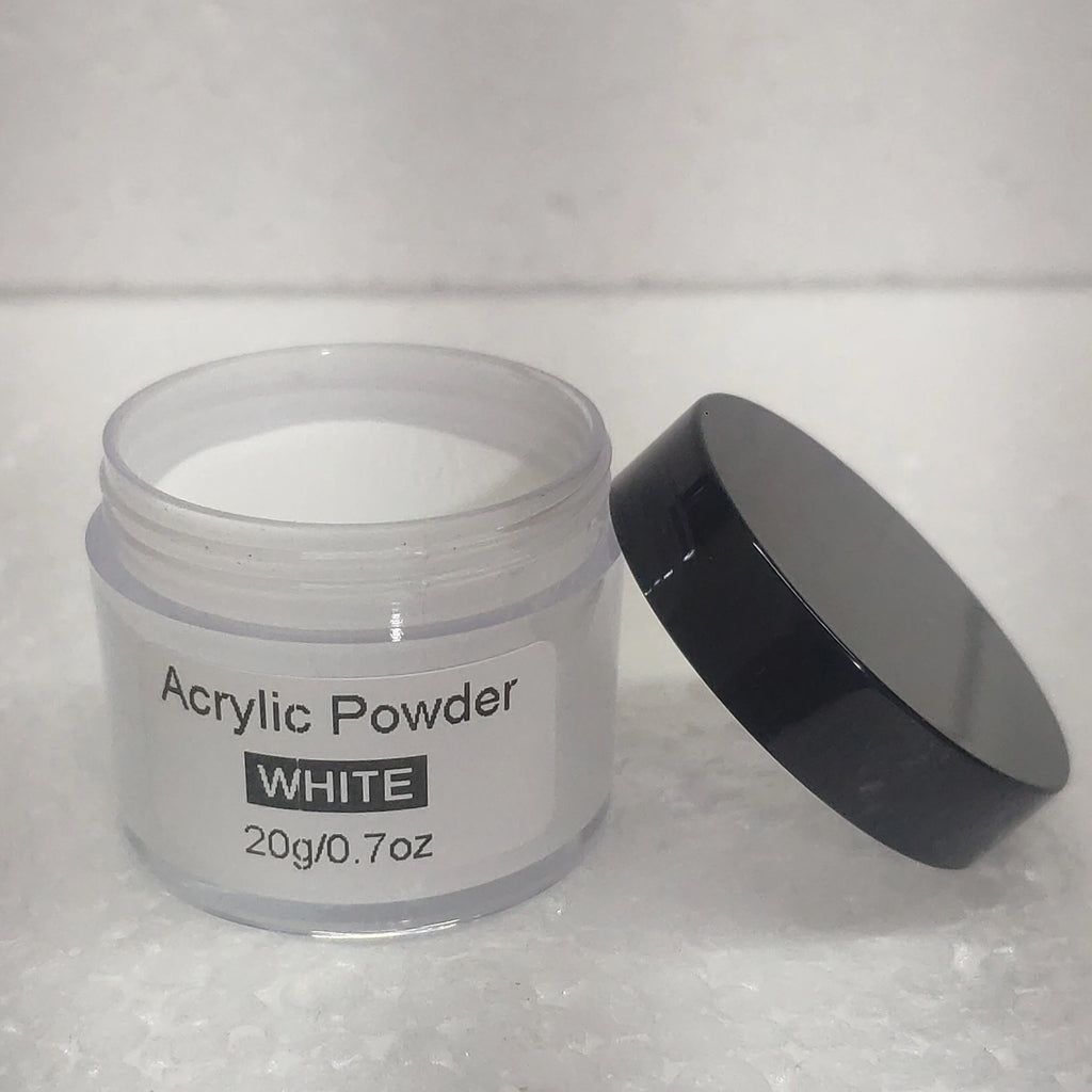 Acrylic Nail Powder Set: 4 Colors Clear Nude Pink White Acrylic Powder for Acrylic Nail Dipping Extension Carving