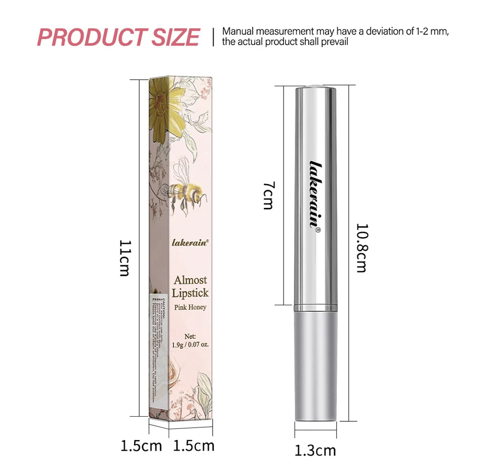 Colorless Pink Honey Lip Balm Lipstick Long-lasting Hygienic Moisturizing Lip Gloss Plumper Nourish Makeup Lip Care Cosmetics