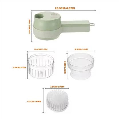 Professional 1PC Mini Food Processor - Wireless Electric Garlic Masher with Multi-Blade Chopping Function