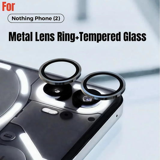 Metal Camera Ring Protector For Nothing Phone 2 2a 1 Alloy Rear Lens Tempered Glass For Nothing Phone2 Phone2a Camera Lens Cap