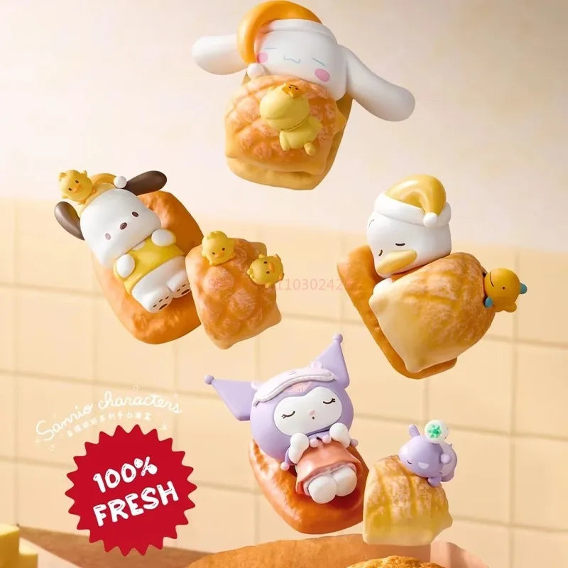MINISO Sanrio Happy Baking Series Figice Blind Box Genuine Trendy Toy Surprise Gift for Girls