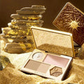 Girlcult Face Palette 01 Rosewood,All-in-One Makeup Palette,Smooth Powder Texture,Highly Pigmented,Natural Nude Makeup Effect
