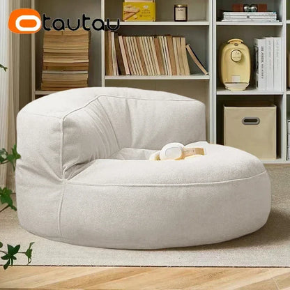 OTAUTAU Filled Bean Bag with Filler Waterproof Beanbag Pouf Chair Garden Beach Pool Puff Ottoman Salon Sofa Seat SF133