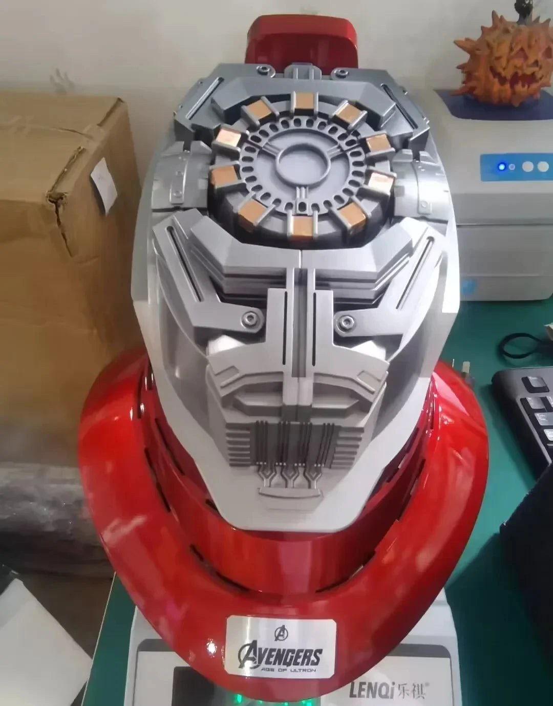 Marvel Avengers Iron Man Mk5 Helmet 1:1 Voice Control Mk50 Automatoc Cosplay With Led Light Electronic Close Ironman Helmet Gift