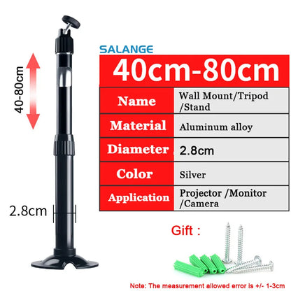 Salange Projector Stand Universal Ceiling Bracket Wall Mount for XGIMI HY320 P92MAX DLP HY300Pro Beamer Surveillance Camera