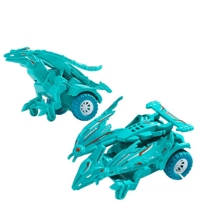 Transforming Toys Deformation Toy Inertial Sliding Dino Car Dinosaur Transform Car Toy Automatic Transformer Toy for KidsToddler
