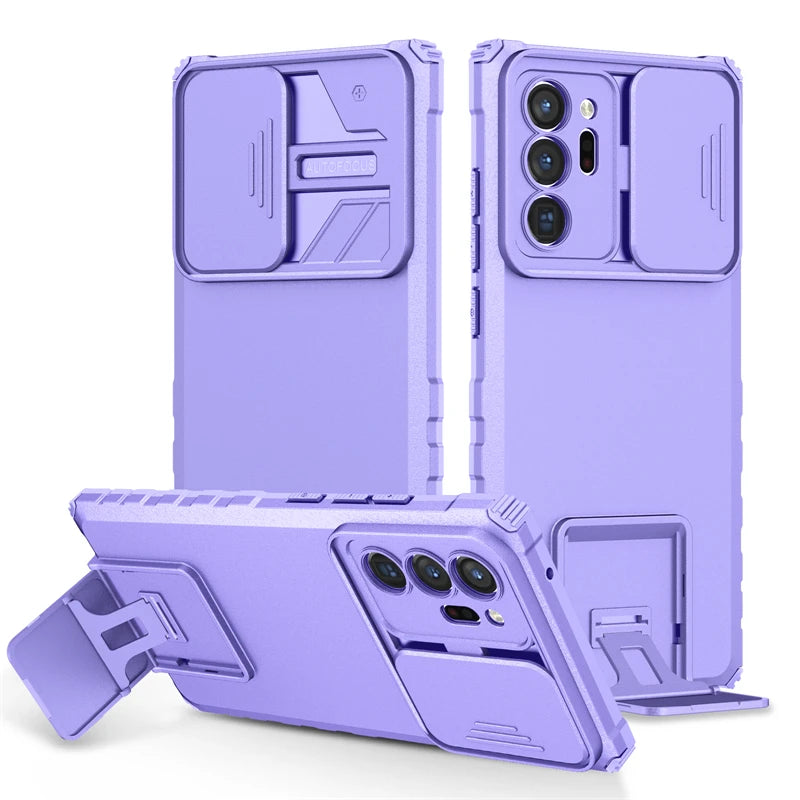 For Samsung Galaxy Note20 Ultra Case Armor Kickstand Phone Case For Samsung Note20Ultra Note 20 Slide Camera Protect Back Cover