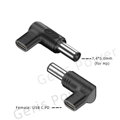 100W USB Type C PD Laptop Power Bank to Laptop Charger Converter for Asus Lenovo Hp Dell Samsung Dc Power Adapter Connector
